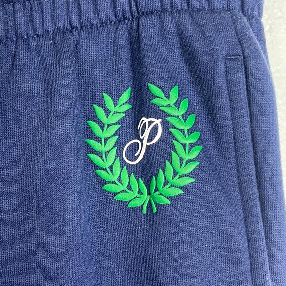 Victorias Secret Pink Navy Lounge Pants Cotton/Polyester Blend Elastic Waist XL - Picture 3 of 7